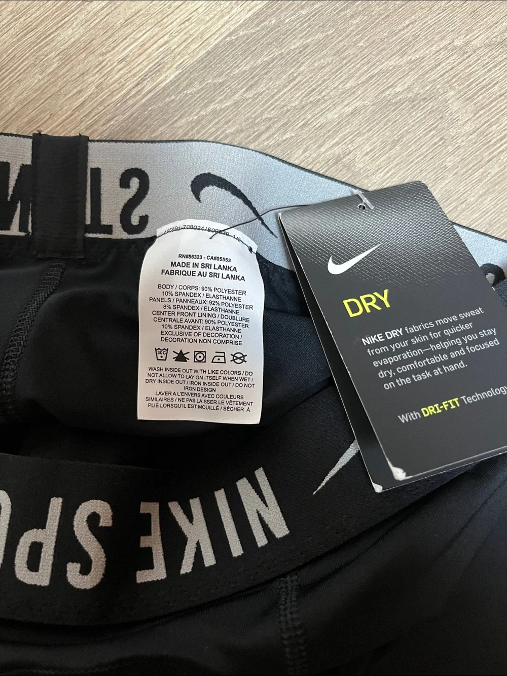 Nike Black Men’s Dri-FIT Athletic Boxer Briefs Size Medium
